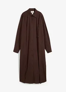 Oversize košilové šaty z viskózové směsi, bonprix