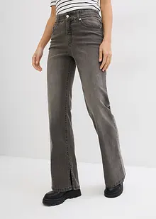 Džíny Straight, High Waist, s rozparkem, bonprix