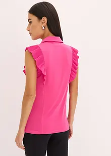 Úpletová halenka s volány, bonprix