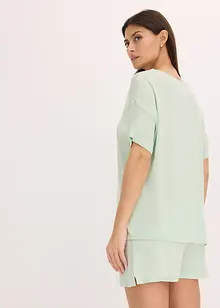 Krátké pyžamo s oversize tričkem, z viskózy, bonprix