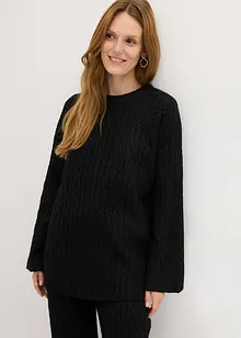 Oversized svetr s copánkovým vzorem, bonprix