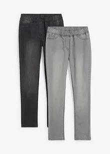 Jeggings Mid Waist (2 ks v balení), bonprix
