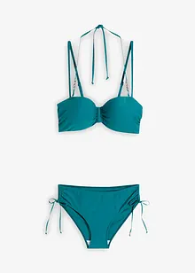Balkonetové bikiny (2dílná souprava), s dalším ramínkem za krk, bonprix