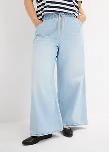 Džíny se širokými nohavicemi a pohodlným pasem, Mid Waist, bonprix