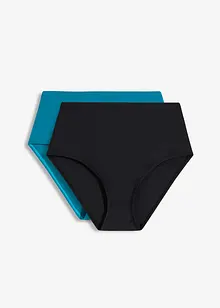 Bikinové kalhotky s vysokým pasem (2 ks v balení), bonprix