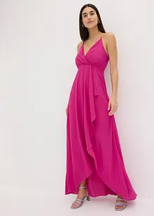 Šaty s prodlouženým zadním dílem a zavinovacím vzhledem, bonprix