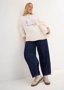 Oversize mikina z bavlněné směsi, bonprix