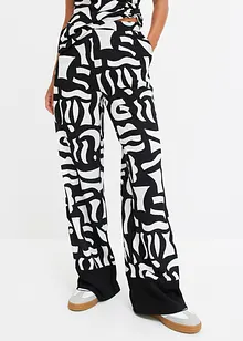 Žerzejové kalhoty s potiskem, bonprix