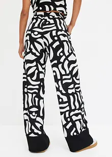 Žerzejové kalhoty s potiskem, bonprix