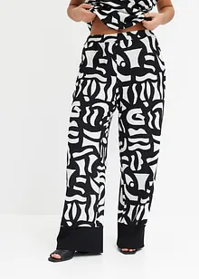 Žerzejové kalhoty s potiskem, bonprix