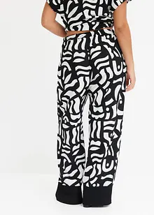 Žerzejové kalhoty s potiskem, bonprix