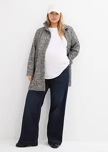 Ležérní krátký kabát ve vlněném vzhledu na přechodné období, bonprix