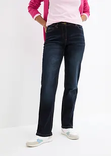 Džíny Straight, Mid Waist, pohodlný pas, bonprix
