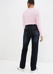 Džíny Straight, Mid Waist, pohodlný pas, bonprix