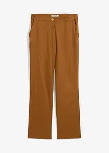 Kalhoty s vysokým pasem, ze směsi lnu a viskózy, bonprix