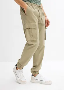 Cargo kalhoty Loose Fit bez zapínání, Straight, bonprix