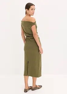 Midi šaty ve stylu Carmen, bonprix