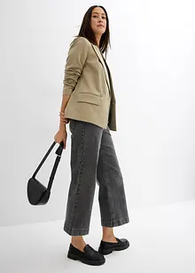 Zkrácené džíny, Wide Leg, High Waist, bonprix