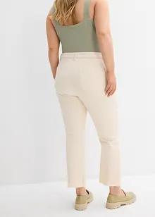 Džíny Flared, High Waist, zkrácené, bonprix