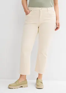 Džíny Flared, High Waist, zkrácené, bonprix
