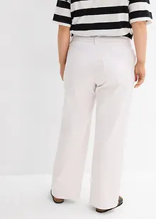 Džíny Wide Leg, Mid Waist, s opaskem, bonprix