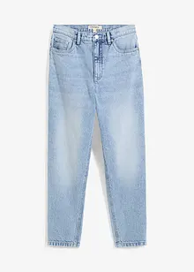 Džíny Mom, High Waist, nízký podíl streče, zkrácené, bonprix