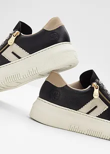 Kožené tenisky značky Rieker na platformě, Rieker