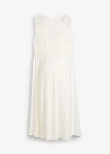 Těhotenské šaty s krajkou a elastickým zadním dílem, bonprix