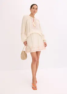 Oversize halenka s výšivkou, bonprix