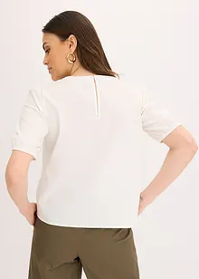 Halenka s krátkým rukávem a krajkou, bonprix