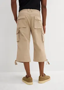 3/4 strečové cargo kalhoty, Loose Fit, extra široké, bonprix