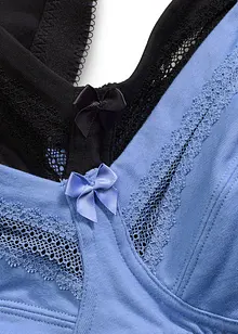 Podprsenka bez kostic, s organickou bavlnou (2 ks v balení), bonprix