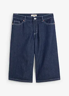 Džínové bermudy Mid Waist, Low Stretch, bonprix