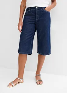 Džínové bermudy Mid Waist, Low Stretch, bonprix