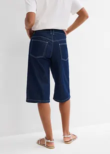 Džínové bermudy Mid Waist, Low Stretch, bonprix