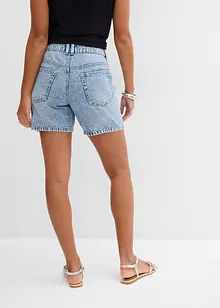 Džínové bermudy Mid Waist, Low Stretch, bonprix