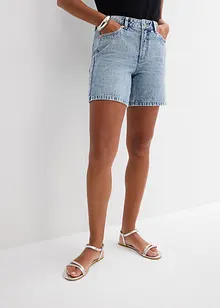 Džínové bermudy Mid Waist, Low Stretch, bonprix