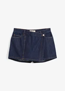 Džínová kalhotová sukně, Mid Waist, bonprix