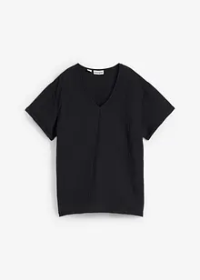 Úpletová tunika z jemného mušelínu, bonprix