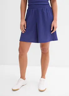 Šortky bez zapínání, z krepu s efektem stromové kůry, bonprix