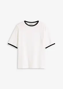 Triko s krajkovým prýmkem, bonprix