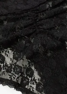 Bokové kalhotky z krajky, s nařasením (4 ks v balení), bonprix