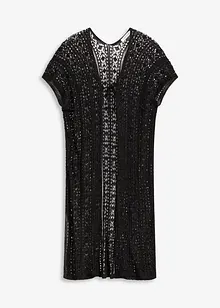 Plážové kimono s háčkovaným vzhledem, z viskózy, bonprix
