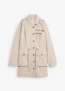 Bavlněná parka ve stylu Utility, polodlouhá, bonprix