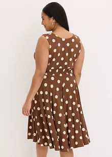 Úpletové šaty s puntíky, bonprix