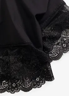 Krátké legíny „proti odírání“ z chladivého polyamidu a krajkovou nohavičkou, bonprix