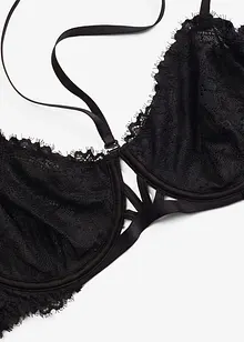 Balkonetová podprsenka s kosticemi, bez vyztužení, bonprix