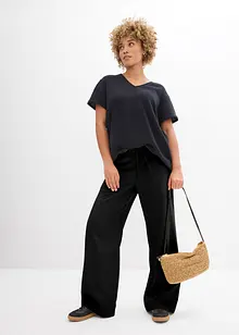 Úpletová tunika z jemného mušelínu, bonprix