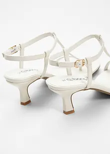 Páskové sandály na podpatku, bonprix