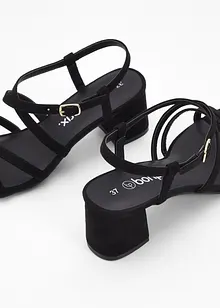 Páskové sandály na podpatku, bonprix